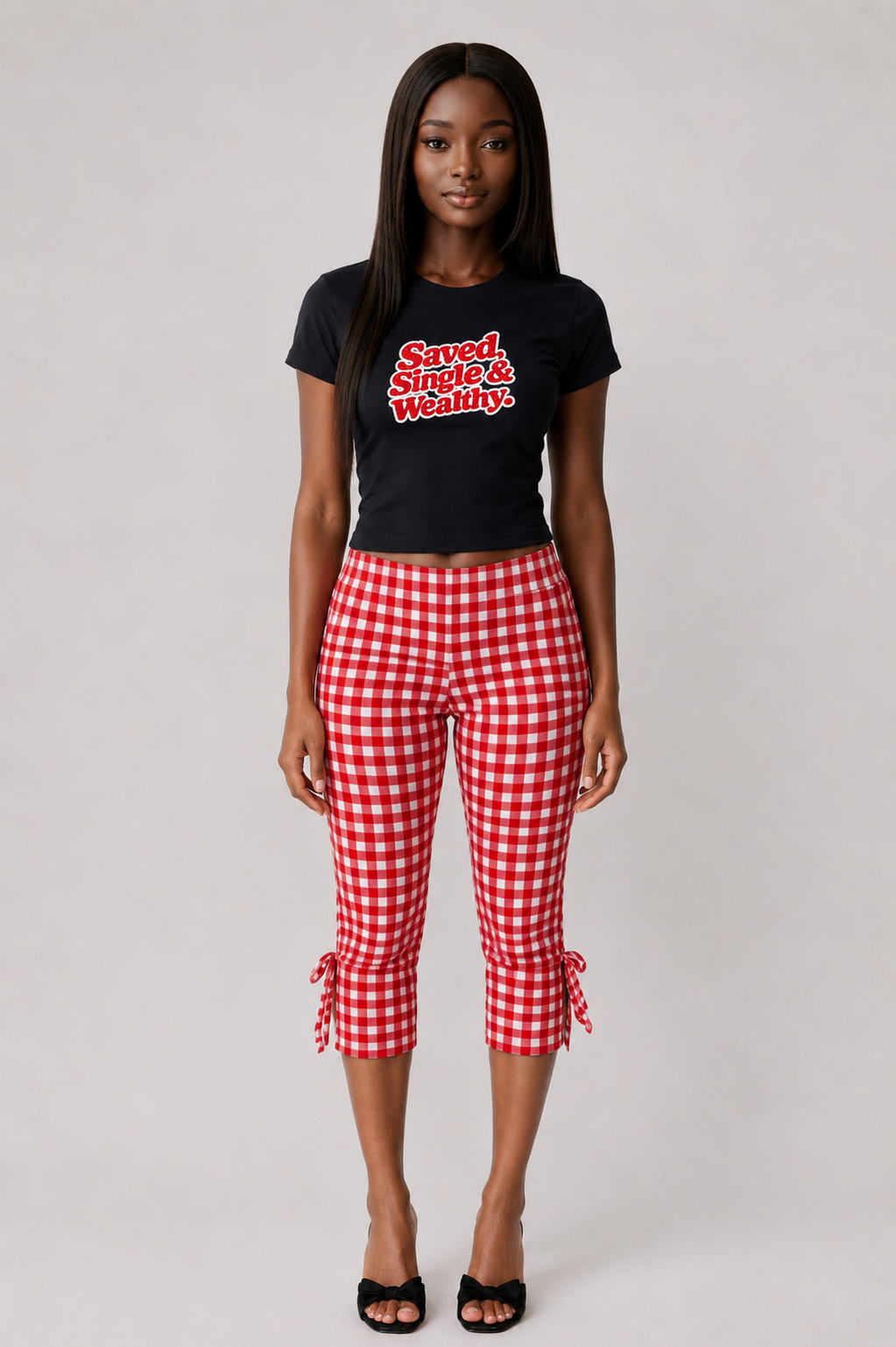 Black Saved, Single & Wealthy Tee